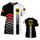 Germany Flag Shirt Men's T-shirt German Casual Clothing O-Neck Everyday Sweatshirt Breathable Short Sleeve Tops Male Cheap Tees