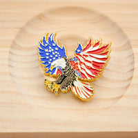 Bald Eagle American Flag Enamel Brooch Usa Patriot Independence Day Gathering Celebration Lapel Pin National Spirit Badge Access
