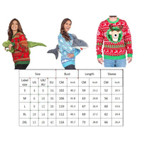 Ugly Christmas Sweater 3D O Neck Pullover Knitted Sweater
