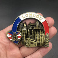 UK Italy Rome France Paris American Qatar Metal Fridge Magnet Magnetic Refrigerator Decoration Sticker Leaning Tower Of Pisa Sou