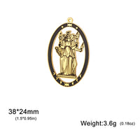 1pc Triple Moon Goddess Charms Stainless Steel Amulet Pendants Pray For You DIY Your Own Jewerly Wholesale Available
