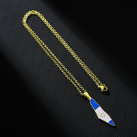 2024 new fashion stainless just Israel six stars map flag pendant necklace temperament everything collarbone chain birthday anni