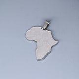 2pcs No Fade Africa Map Charms Stainless Steel Pendant for Jewelry Making Necklace Keychain Rune Eye of Horus Talisman DIY Craft