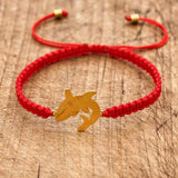 Handmade Red Rope Braided Bracelet Stainless Steel Tibetan Buddhist Lucky Charm Bracelets & Bangles For Women Men Gift