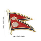 Country Flag Badge Flag Brooch National Flag Lapel Pin International Travel Pins Collections