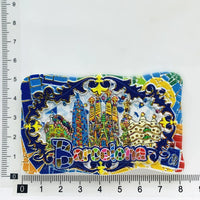 Europe Spain Barcelona 3D Refrigerator Magnet Tourist Souvenirs Stickers,Home & Kitchen Decoration Fridge Magnet Message Sticker
