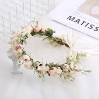 Gift Costume Cosplay Fairy Flower Leaf Headbands Photoshoot Simulated Elven Princess Tiara Black Flower Antler Crown Wedding