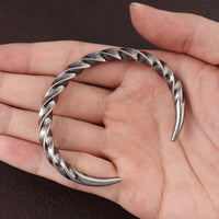 Stainless Steel Fashion Simple Adjustable Bracelet Men's Classic Design Twist Bracelet Unique Open Bangle Jewelry Gift Wholesale