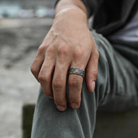 Retro Golden Eye of Providence Ring For Men Women Punk Gothic Adjustable Open Ring Unisex Alloy Jewelry Fashion Accessories Gift