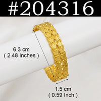 Anniyo 1Piece Alloy Bracelets,Can be Opened Bangles for Women Ethiopian Jewelry African Arab Birthday Party #203916