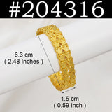 Anniyo 1Piece Alloy Bracelets,Can be Opened Bangles for Women Ethiopian Jewelry African Arab Birthday Party #203916