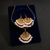 Luxury Elegant Crystal Wedding Jewelry Set Women Vintage Water Drop Earring Necklace Set Indian Gold Color Bijoux Bride Gift