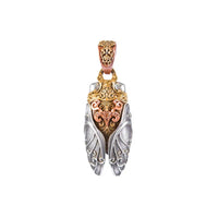 Original Design Golden Cicada Mens Pendant Unique Domineering Hip Hop Style Exquisitely Carved Picturesque New Ideas Jewelry