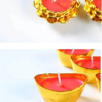 28 Pcs Handmade Lotus Flower TeaLight Candle, Floating Candle and Tea Lights, Centerpieces for Tables, Bridal Baby Shower