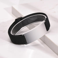 Vnox Custom Picture Photo Bracelets for Men Women, Adjustable Wristband, Personalized Image Text Name Momerial Bracelets Gift