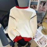 Christma Tree Knit Sweater Pullover Women Fashion Loose Casual Ladies Tops 2023 Winter Long Sleeve O-neck Knitwear Jumpers