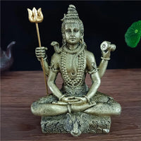 Bronze Color Shiva Statue Hindu Ganesha Vishnu Buddha Figurine Sculpture Room Office Home Decoration India God Feng Shui Crafts