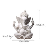 Resin Indian Ganesha Shiva God Statue Sai Baba of Shirdi Sculpture Lord Hanuman Hindu Buddha Religious Fengshui Home Decor
