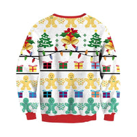 Funny Fake Christmas Sweater Unisex Men Women Ugly Christmas Sweater For Holidays Santa Elf Sweater Autumn Winter Xmas Clothing
