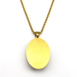 Virgin Mary Hold Baby Jesus Glass Medal Pendant Necklace for Women Men Stainless Steel Gold Color Catholic Amulet Chain Jewelry
