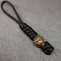 Vintage Hand-knitted Lanyard Keychain Biker helmet Pendant Paracord Rope weave Accessories Bag Hanging Handmade Car Keyring