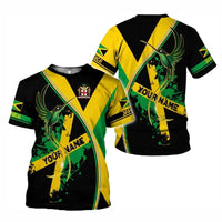 All Over Print Jamaica Flag T-shirt For Men Summer O'neck T Shirts Clothes Men's Short Sleeves Oversized Tshirt Tops