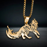 Domineering Flying Eagle Animal Pendant Necklace Men's Fashion Rap Cool Trendy Party Jewelry