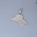 2pcs No Fade Africa Map Charms Stainless Steel Pendant for Jewelry Making Necklace Keychain Rune Eye of Horus Talisman DIY Craft