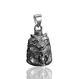 Vintage Design Viking Warrior Bell Pendant Motorcycle Wind Nordic Odin Guardian Bell Necklace Gift Jewelry Accessories Wholesale