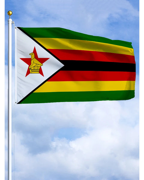 60×90 90x150 120×180CM Zimbabwe Emblem Flag Polyester Printed Banner Tapestry For Decor