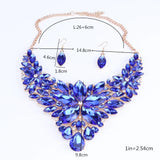 CYNTHIA Fashion Pink Flowers Bridal Wedding Party Prom Costume Jewelry Sets Indian Necklace Earrings Sets for Brides Bridesmaids