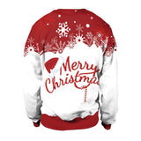 [You're My Secret]Women Autumn Winter Long Sleeve Crew Neck Pullover Tops Christmas Party Santa Claus Printed Casual Sweatshirts