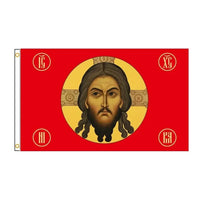 Russia Jesus Flag Christ Religion Faith Face Flag Polyester Banner For Decor