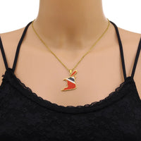 2024 New fashion stainless steel Trinidad and Tobago Map necklace for men and women geometric ethnic style collarbone chain Memo