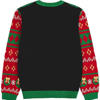Family Matching Christmas Sweaters Gingerbread Man Green Knit Pullover Women's Long Sleeve Cozy Couple Holiday Party Outfit