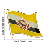 Flag Pins Country Flag Badge Flag Brooch National Flag Lapel Pin International Travel Pins Collections