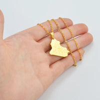 Anniyo Republic Of Iraq Map With Cities Name Pendant Necklaces Jewelry Charms Map Of Iraq Chain @324101