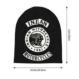 Indians Motorcycle Warm Knitted Cap Fashion Bonnet Hat Autumn Winter Outdoor Beanies Hats for Unisex Adult