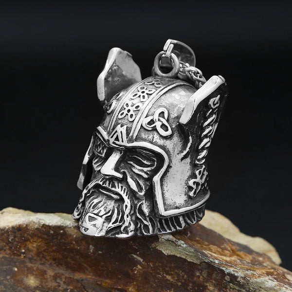 Vintage Viking Warrior Necklace Stainless Steel Nordic Bell Celtic Knot Pendant For Men Amulet Jewelry Gifts Dropshipping