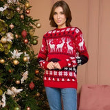 2025 New Women Men Kids Christmas Sweaters Casual Soft Jumpers Warm Thicken Matching Outfits Pullover Knitwear Xmas Family Look