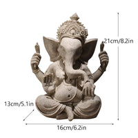 Vilead Resin Indian Ganesha Shiva God Statue Sai Baba Shirdi Sculpture Lord Hanuman Hindu Buddha Religious Fengshui Home Decor