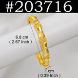 Anniyo 1Piece Alloy Bracelets for Women Ethiopian Bangles Jewelry African Arab Birthday Party #203016