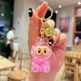 Acrylic Keychain with Flowing Sand Toy Figure Bag Accessory Cute Blind Box Decoration Gift Key Chain from Mainland China