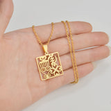 Anniyo Ancient African Traditional Culture Gye Nyame Symbols Ancient Egypt Pendant Necklaces Stainless Steel Jewelry @367221