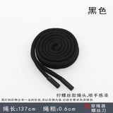 6mm Round Sweater Hat Rope Polyester Cotton Drawstring Men Women Sports Pants Waist Rope Decorative Casual Pants Belt Rope