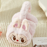 Autumn Winter New Cartoon Cute Laubfabrik Rabbit Plush Ear Cover Student Children Anti-frost Warm Ear Warm Ear Cover Motorcycle