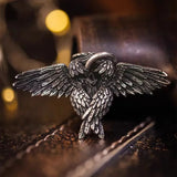 Retro Gothic Mysterious Demon Angel Wings Pendant Necklace Men's Punk Hip Hop Trendy Cool Jewelry Boy Gift