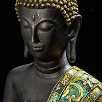 New Buddha Statue Thailand Sculpture Resin Handmade Buddhism Hindu Feng Shui Figurine Meditation Home Decor Ornament