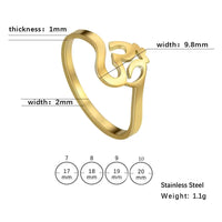Unift Buddhism Hindu Yoga Om Aum Rings For Women Supernatural Talisman Stainless Steel Amulet Jewelry Religious Meditatio Gifts