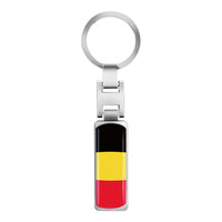3D Metal Car Keychain Key Chain Key Ring For Iran Argentina Pakistan Switzerland Iraq Afghanistan China National Flag Badge Logo